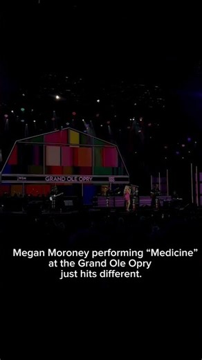 Megan Moroney performing "Medicine" at the Grand Ole Opry just hits different #fortnash