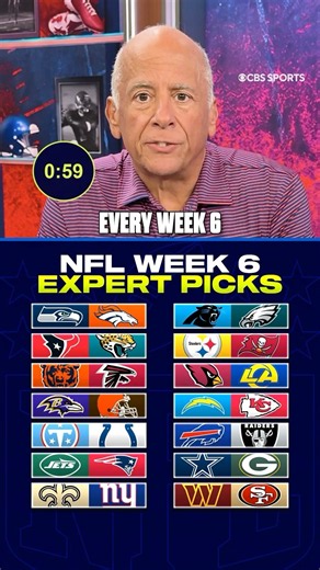 Picking EVERY WEEK 6 NFL game in under a minute ✅ #hqsocial