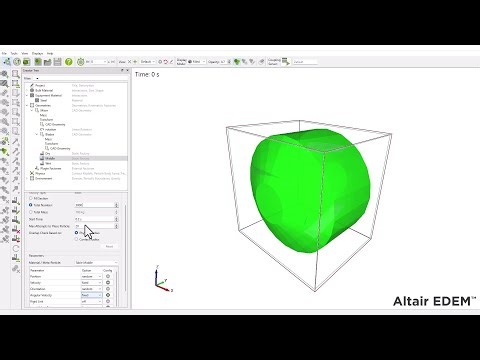 EDEM Material Modelling: Liquid Bridge contact Model