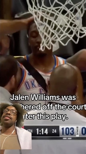 TW: The J-Dub injury was HORRIFIC, man. 1st #reaction #okc #nba #injury #shorts #news