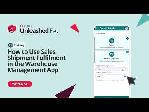 How to Use Sales Shipment Fulfilment with Unleashed Warehouse Management App | Academy Training
