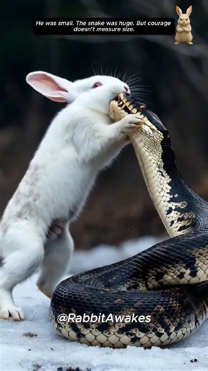 Rabbit Saves Duck From Snake 🐰🐍 | Emotional Animal Rescue #shorts #shortvideo #short #viral