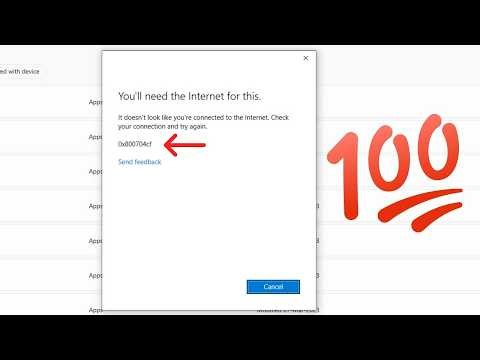 How to Fix Xbox App/Microsoft Store Sign In Error 0x800704cf You'll Need The Internet For This