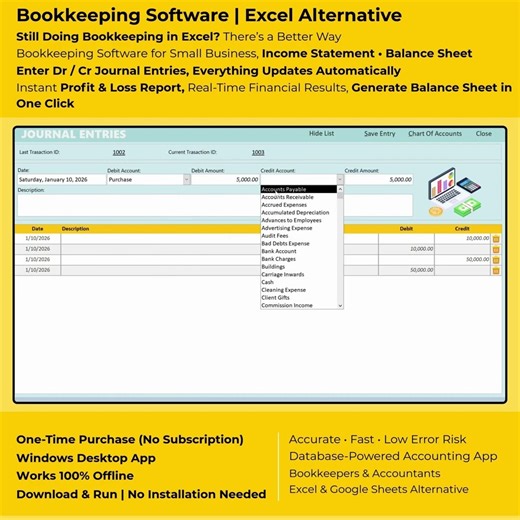 Financial Accounting System Built in Microsoft Access