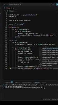 Terminal on Fire 🔥 Python ASCII Animation #shorts #coding #python #programming #learnpython #tech