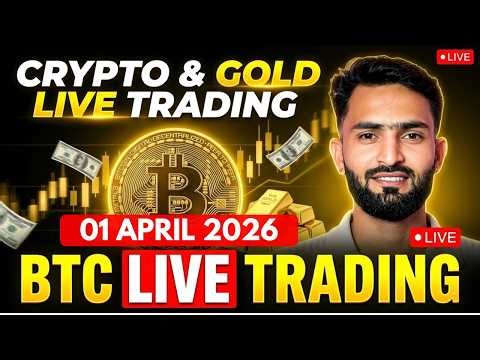 Btc Live Trading & Gold Live Trading | crypto live trading & xauusd Live Trading 01 April 2026 #Gold