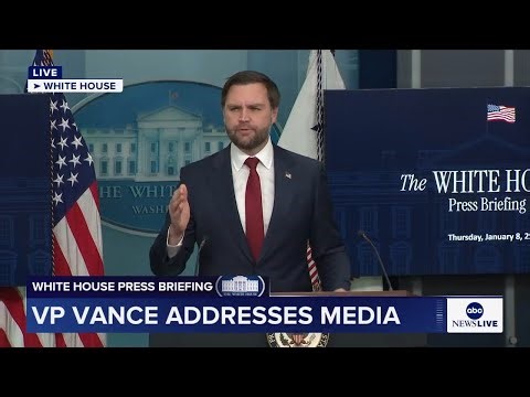 LIVE: Vice President Vance participates in White House press briefing