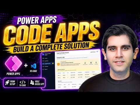 Power Apps CODE Apps FULL Tutorial — Step by Step Solution Build