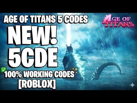 [GODZILLA 2019] AGE OF TITANS CODES [ROBLOX] 💰NEW💰 WORKING CODES 🎁