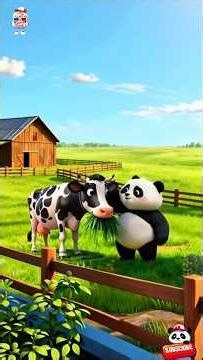 Panda Dan Sapi #animasi #kartunedukasi #kartunanak #cartoon #cartooneducation #animals