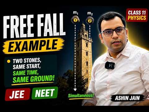 Free Fall Concept 🔥 | Do Heavier Objects Fall Faster? (JEE/NEET)