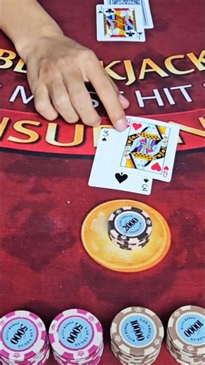 HIT or STAND? 😱 Can You Beat This Blackjack Hand? 🃏🔥 ‪@Pair21Blackjack‬ #blackjack #shorts