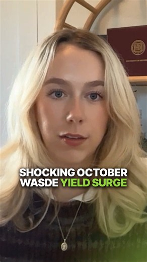 The USDA just handed corn its biggest October yield bump since 2005. Analysts expected yields to hold steady or tick lower. Instead, the USDA printed a 2.7 bushel per acre increase to 181.2. What the October report really told us: 1️⃣ Nobody saw it coming. Expectations were for flat or slightly lower yields, and the market reacted negatively. 2️⃣ The models disagree. DTN still projects a national average corn yield closer to where the USDA previously had it. 3️⃣ Harvest pressure is stacking up. 