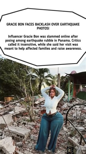 GRACIE BON BOMBARDED WITH HATE AFTER EARTHQUAKE PHOTOS!