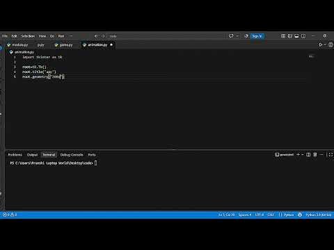 Create your first GUI app # using python