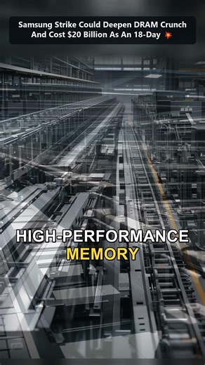 Samsung Strike Could Deepen DRAM Crunch & Cost $20B 💥