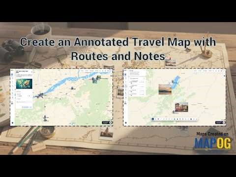 Create Smart Travel Maps with Routes & Notes | Plan Trips Better with MAPOG #mapog #gismapping