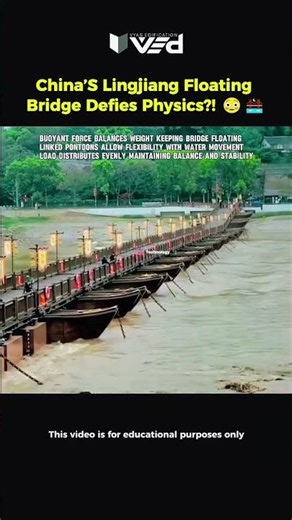 Floating Bridge Defies Physics?! 🤯 Truth Explained 🌉 #shorts