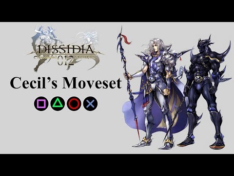 Cecil's Moveset | Bravery Attacks, HP Attacks & EX Burst【Dissidia 012 Final Fantasy】