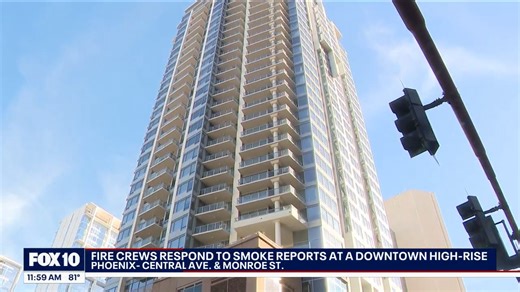 Fire crews rushed to a high-rise in Downtown Phoenix on the morning of Feb. 26, following reports of smoke on one of the building's upper floors. DETAILS ⬇️ | FOX 10 Phoenix