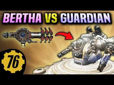 V63-BERTHA vs EN06 Guardian | The EASIEST Guardian Farming Build in 2026 | Fallout 76