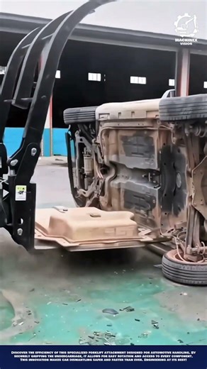 Industrial Car Undercarriage Handling Machine Innovation for safe and efficient vehicle dismantling