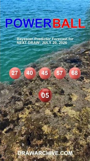 Next Powerball Draw Prediction: Forecast for Jul 20 #PredictingLottery #LotteryAlgorithm