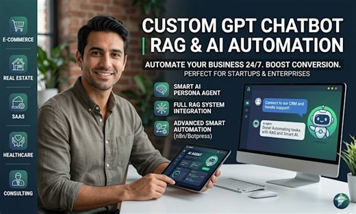 Create ai persona agent chatbot with custom gpt, rag and smart ai automation by Vincentharris4 | Fiverr