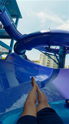 Chill and Smooth Slide at Splash Jungle Water Park Phuket #shorts #waterpark