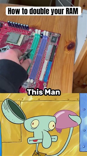 How To Double RAM Stick !! #coding #python #shorts