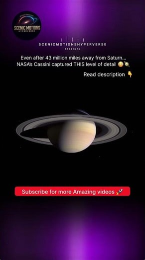 Cassini’s Stunning View of Saturn 😳🪐 NASA Footage