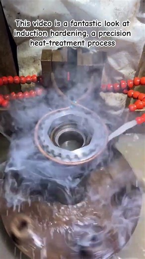 Gear Surface Hardening Process: Induction Heating #shorts #relatable #induction #gear