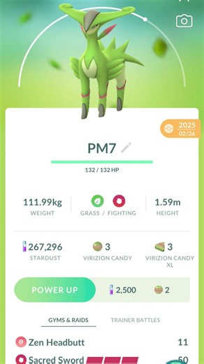 @PM7 I hereby name my virizion after you in honor of the virizion incident (iykyk)