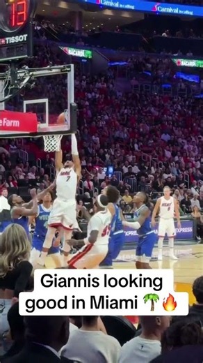 Giannis dominating early for the Heat 🔥