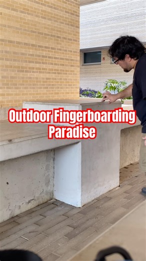 I found the outdoor fingerboarding paradise! #fingerboarding