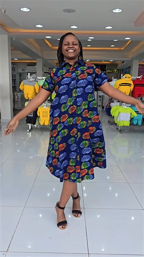 Stylish Ankara Shirt Dress for Maternity Wear
