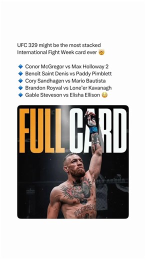 UFC 329 Is Insane 🤯