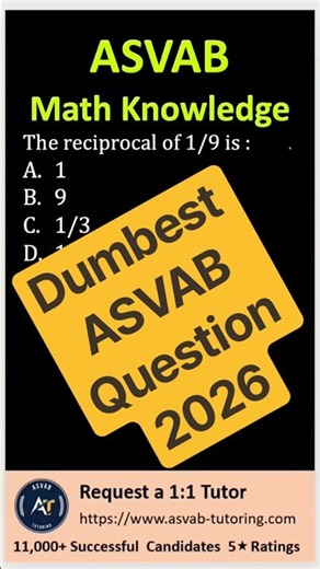 Easy ASVAB Question 2026 #asvab #maths #asvabprep #militarytestprep