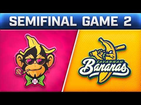 BBCL Playoffs - Semifinal Game 2 - Savannah Bananas vs Party Animals