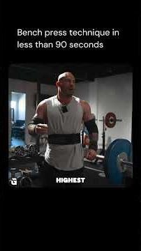 Bench press technique in less than 90 seconds