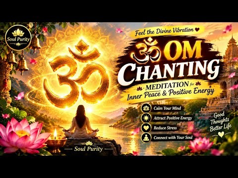 🕉️ Om Chanting Meditation | Powerful ॐ Mantra for Inner Peace, Positive Energy & Soul Purity 🙏