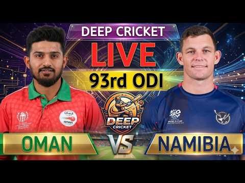 NAM vs OMN 93rd ODI | Namibia vs Oman 93rd ODI Live Score & Commentary | Men's CWC League 2 2023-27