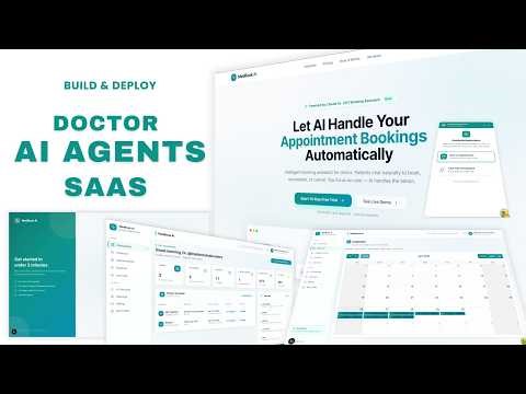 Build Doctor AI Agents for Clinic Management & Appointment Booking SaaS | Next.js, Supabase, Claude