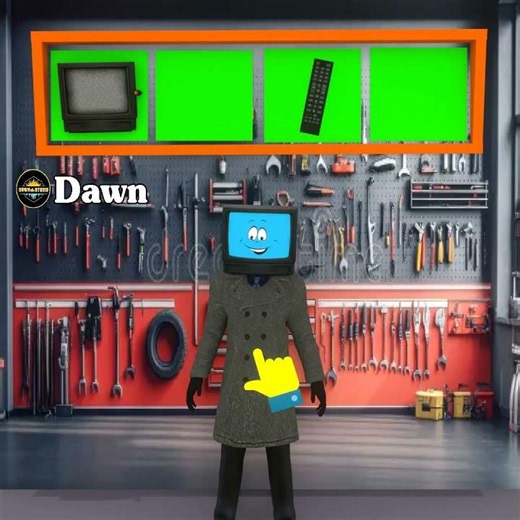 He transformed himself into TV Man.
