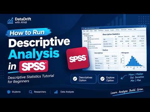 How to Run Descriptive Analysis in SPSS | Generate Descriptive Statistics in SPSS