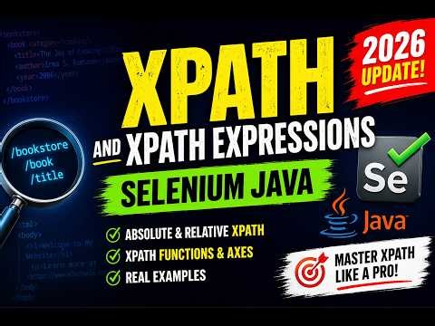 60. XPath and XPath Expressions (Selenium Java 2026)