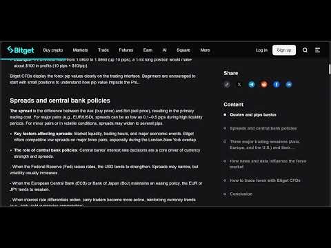 Forex Trading Explained (Beginner Guide) | Bitget CFD Full Tutorial (DYOR)