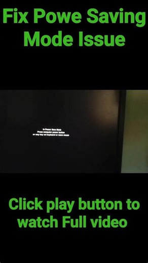 How to Fix Power Saving Mode Problem in PC