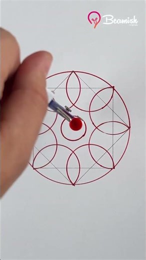 Creative Compass & Geometric Drawing Tricks #creative #drawing #tricks