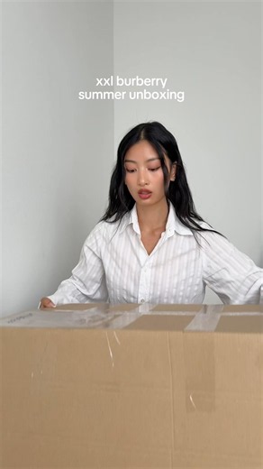 anzeige XXL @Burberry summer unboxing 🌴